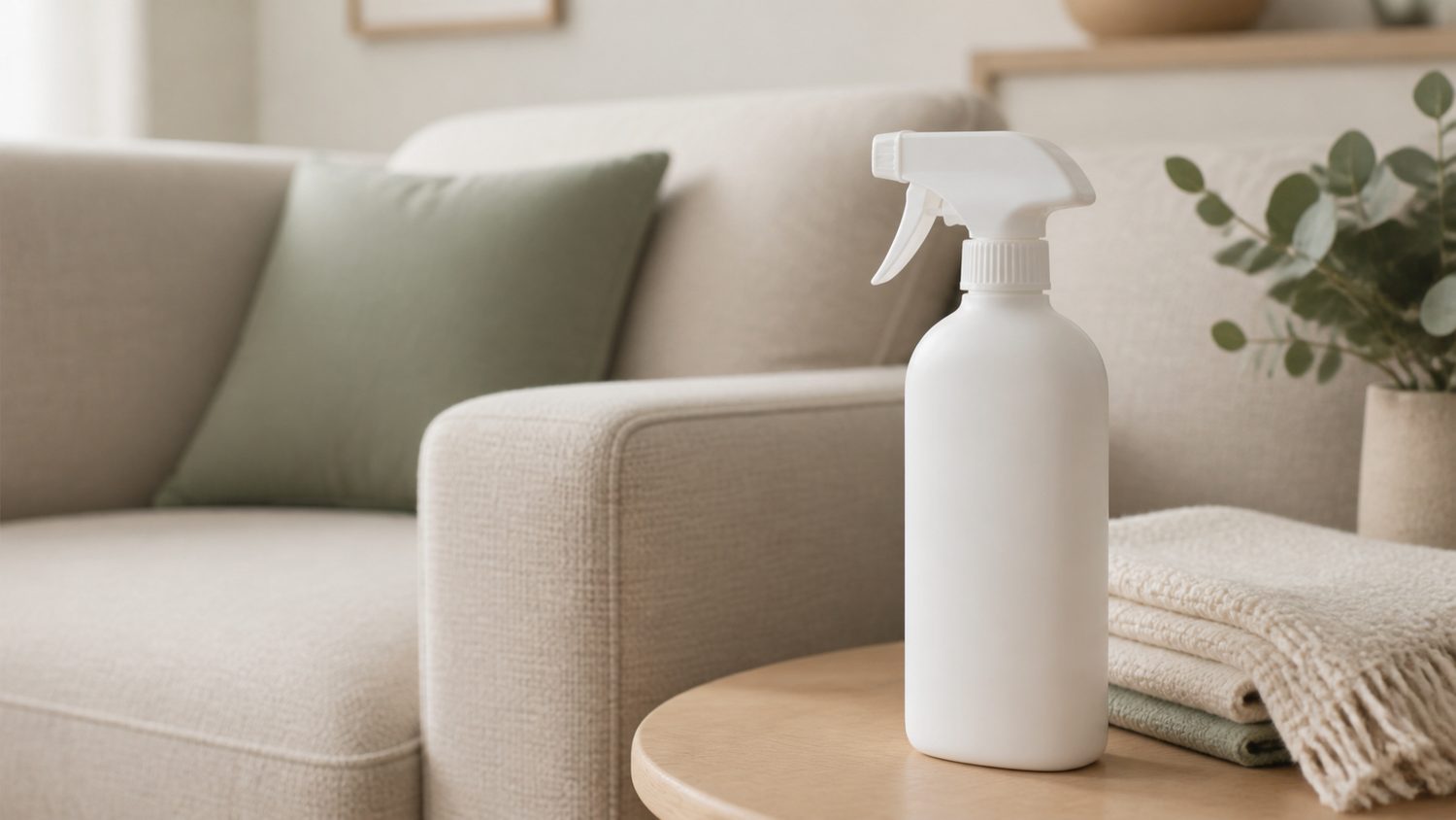 Illustration for fabric freshener for couch