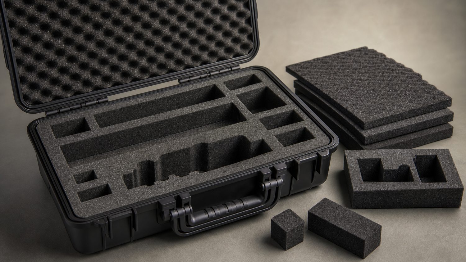 Illustration for foam for gun case