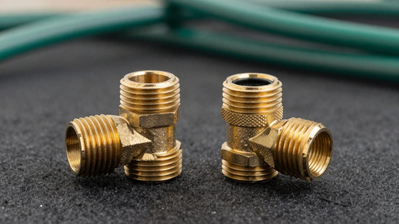Illustration for garden hose quick connect