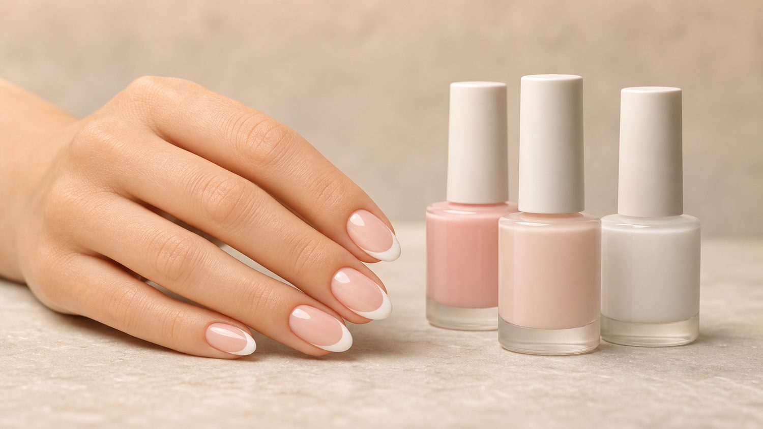 Illustration for gelish colors for french manicure