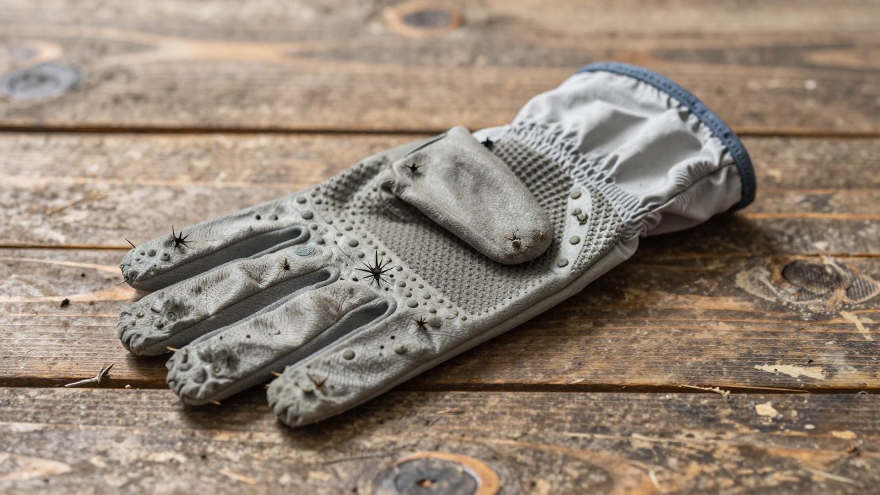 Illustration for gloves for thorn bushes