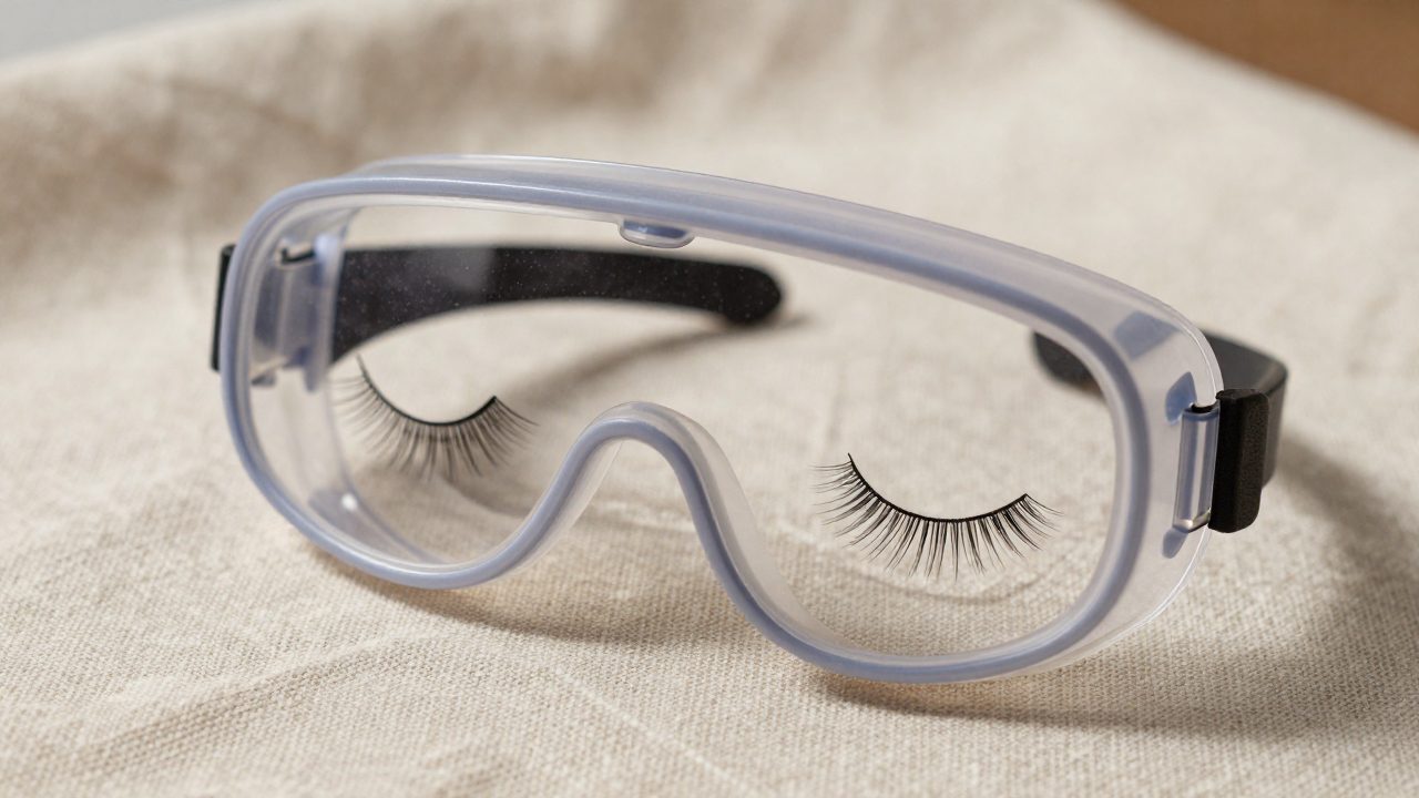 Illustration for goggles for lash extensions