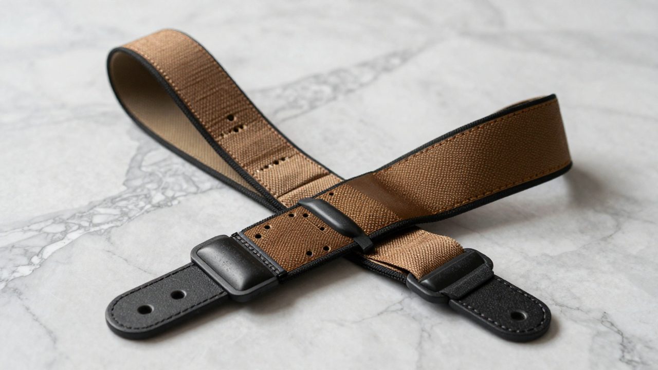 Illustration for guitar strap for les paul