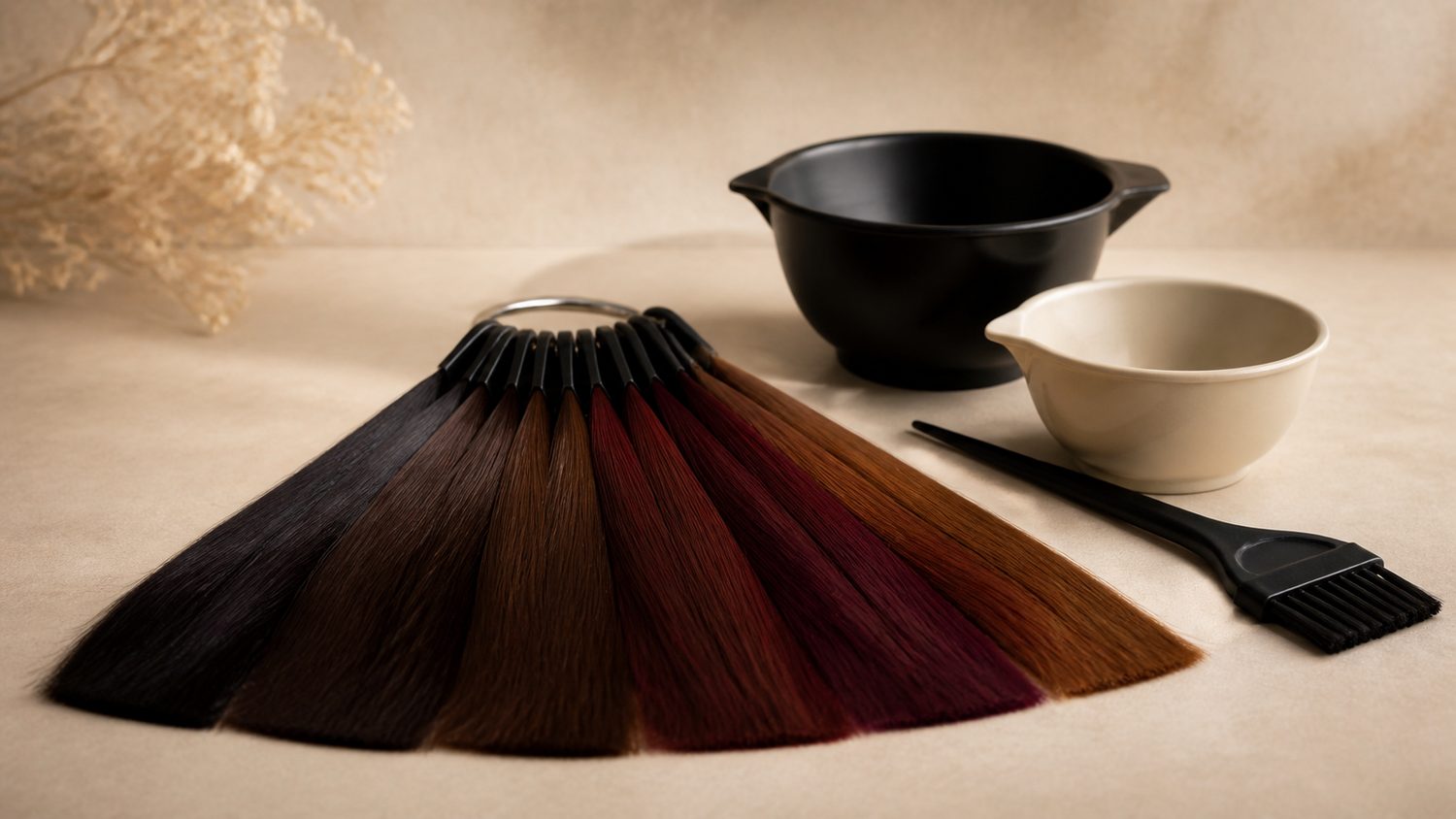 Illustration for hair colours in india