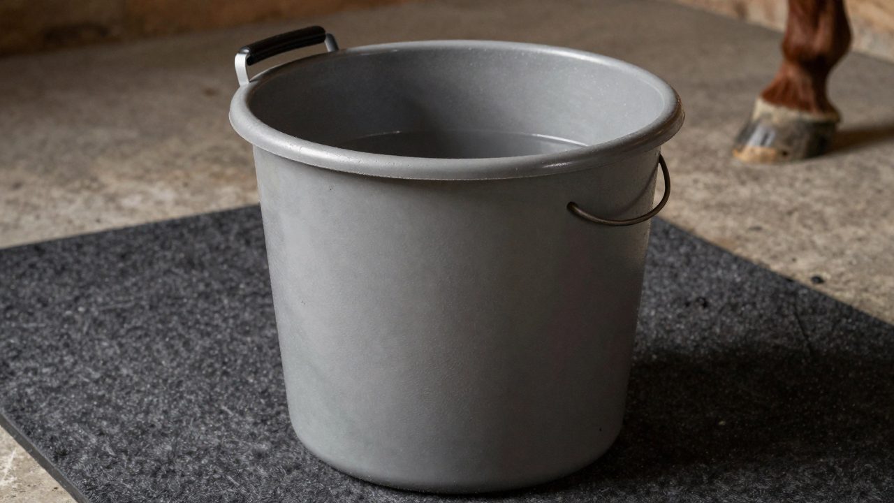 Illustration for heated water buckets for horses