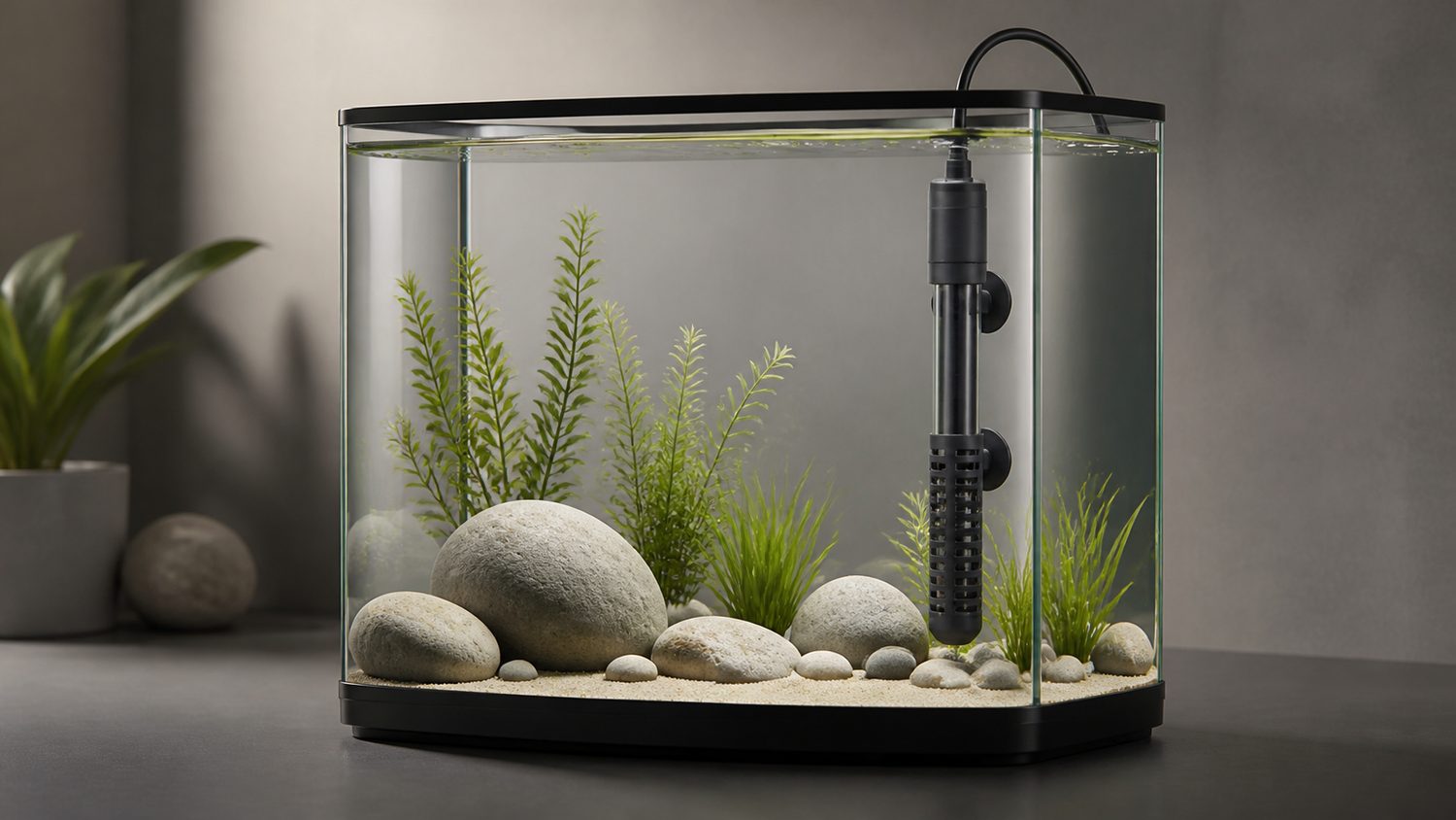 Illustration for heater for fluval flex 34l
