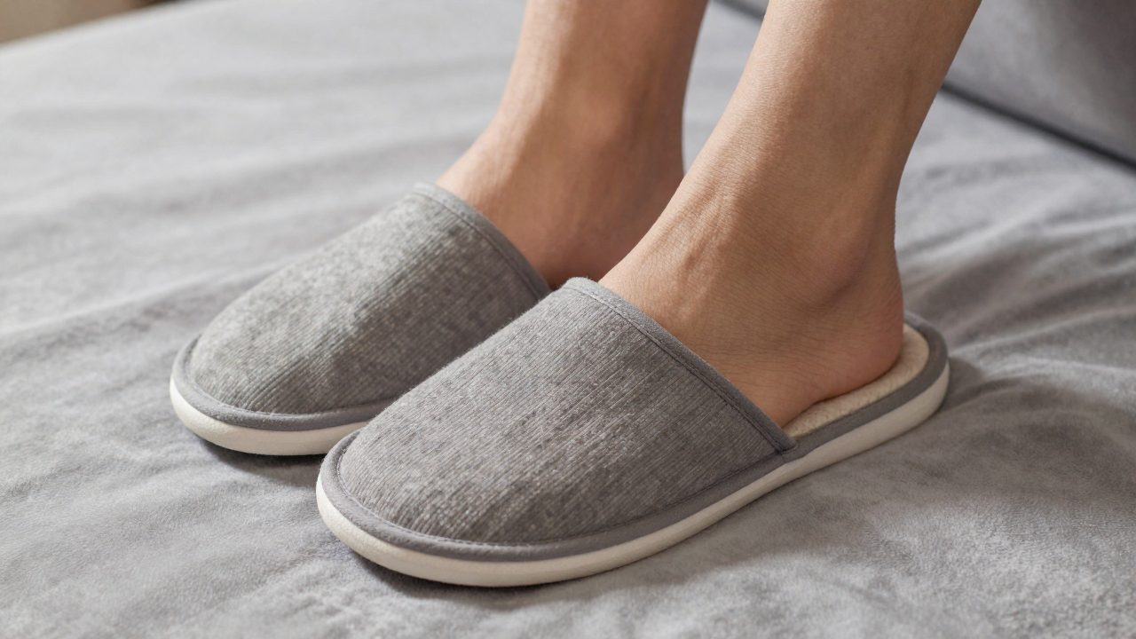 Illustration for home slippers for sweaty feet