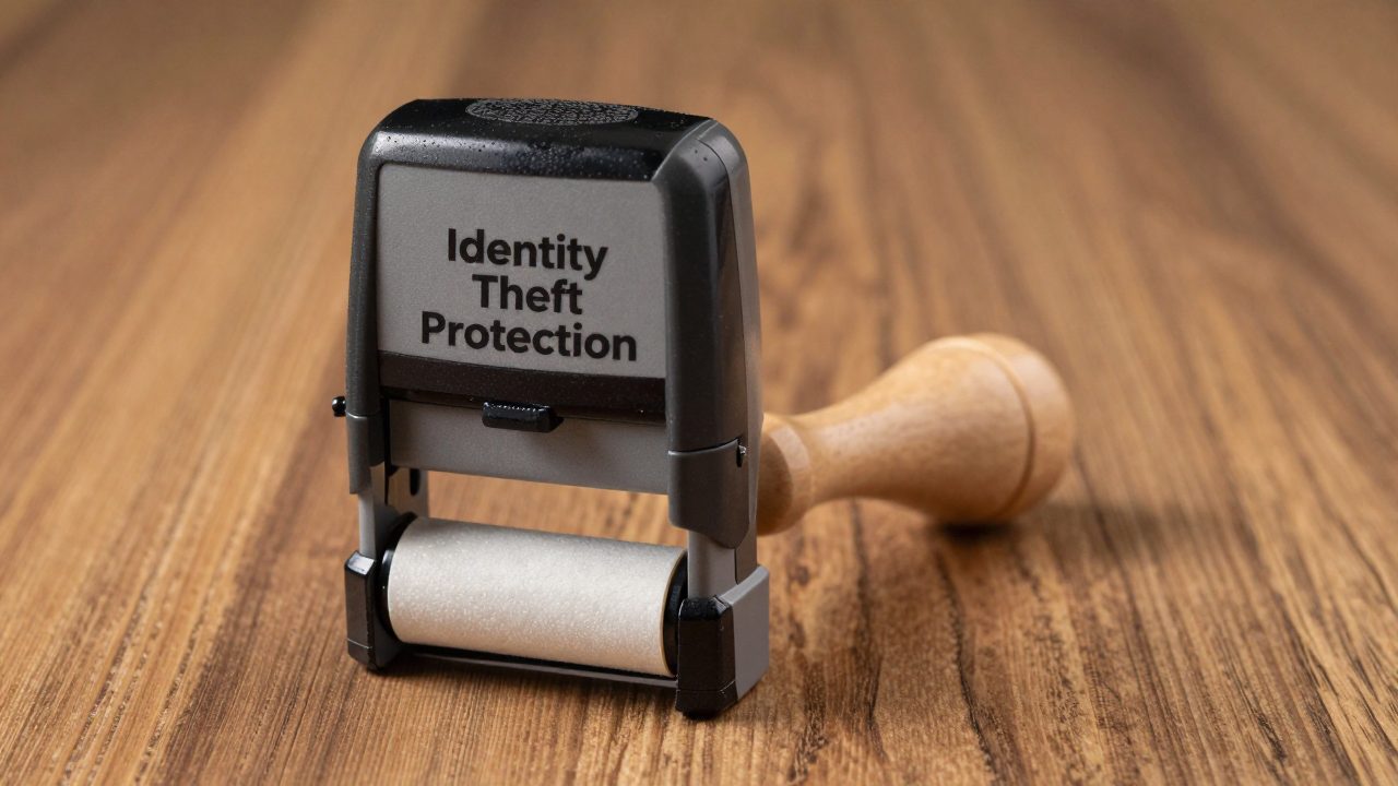 Illustration for identity theft protection stamp
