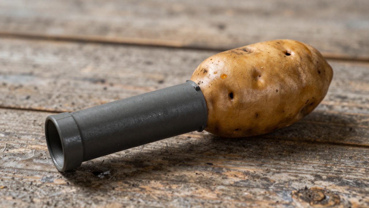 Illustration for igniter for a potato gun