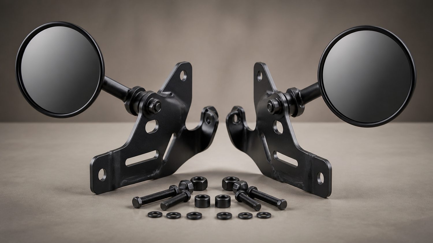 Illustration for jeep mirror relocation brackets