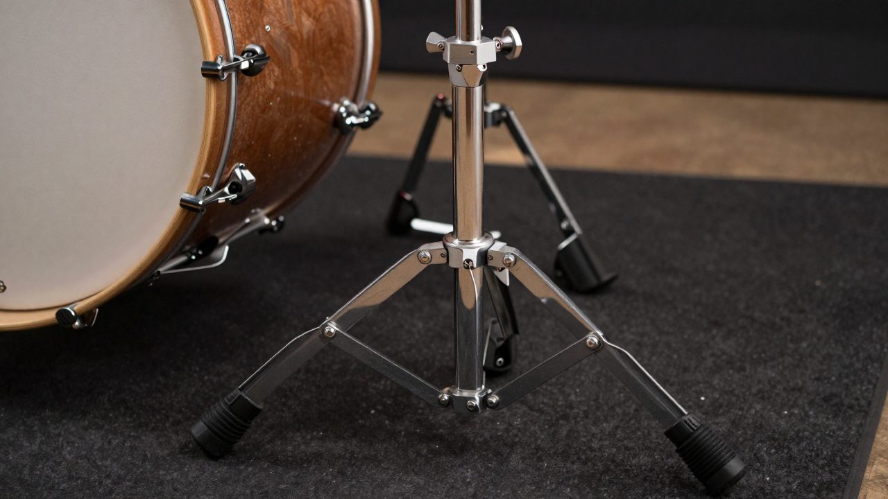 Illustration for kick drum mic stand
