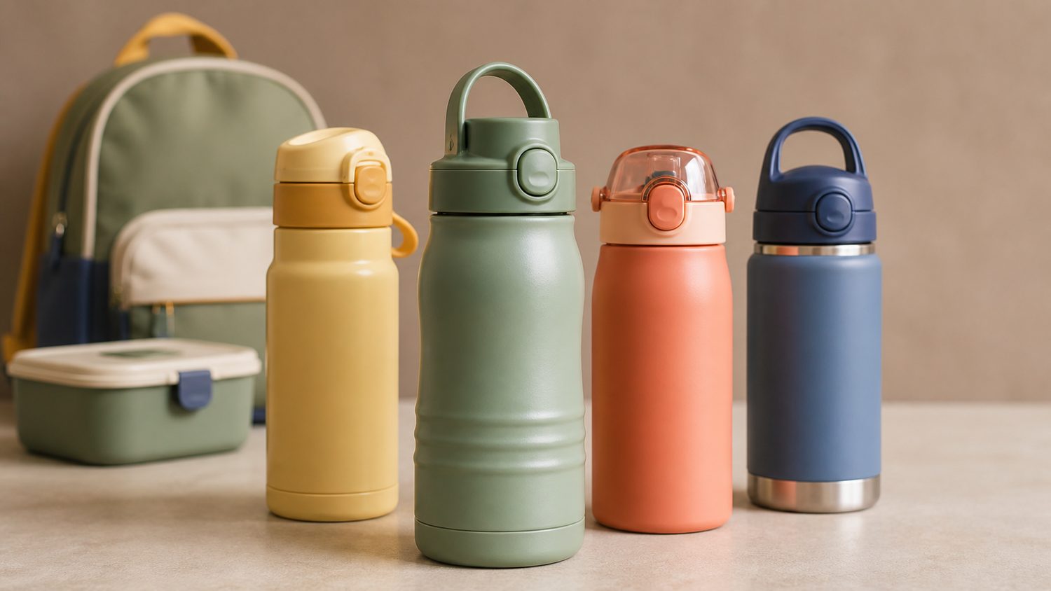 Illustration for kids water bottles for school in india