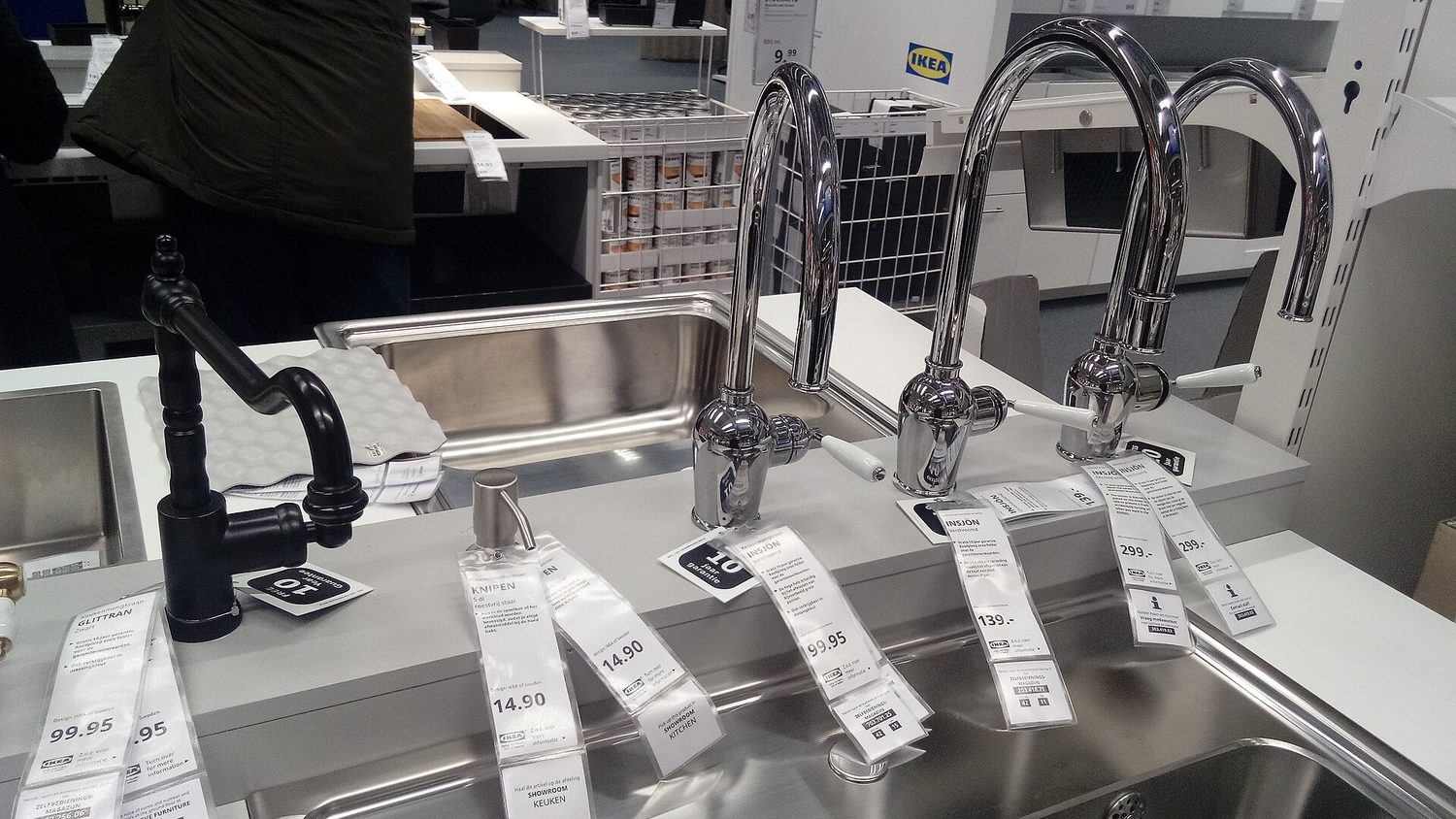Kitchen faucets at the IKEA, Delft (2020) 01