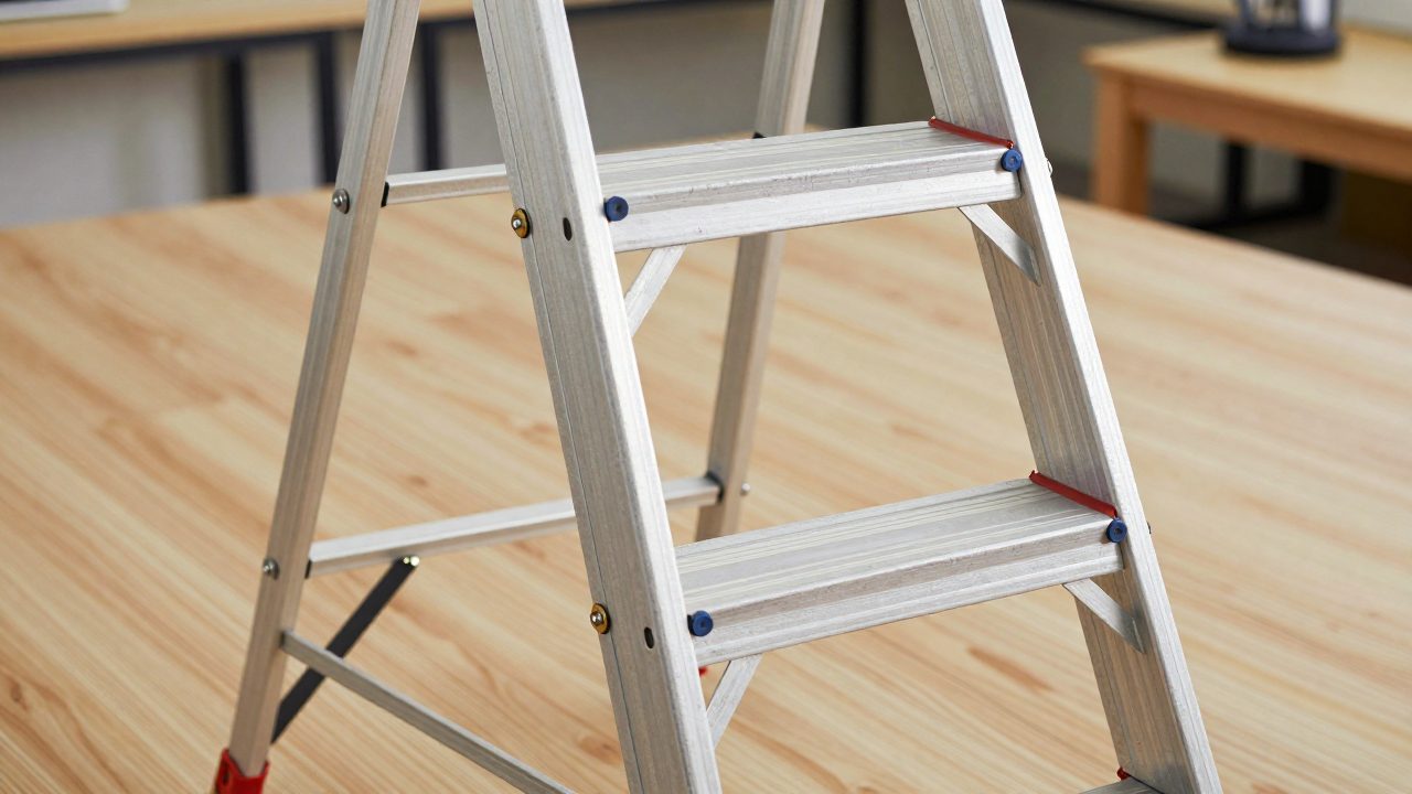 Illustration for ladder to use on stairs