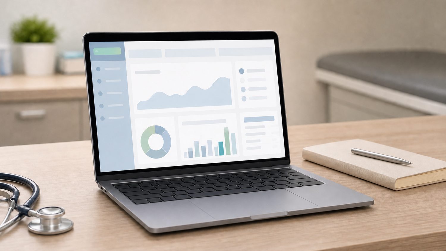 Illustration for laptop for epic emr