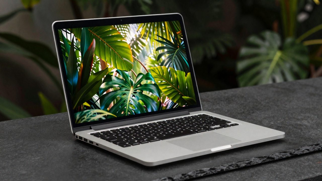 Illustration for laptop for tropical climate