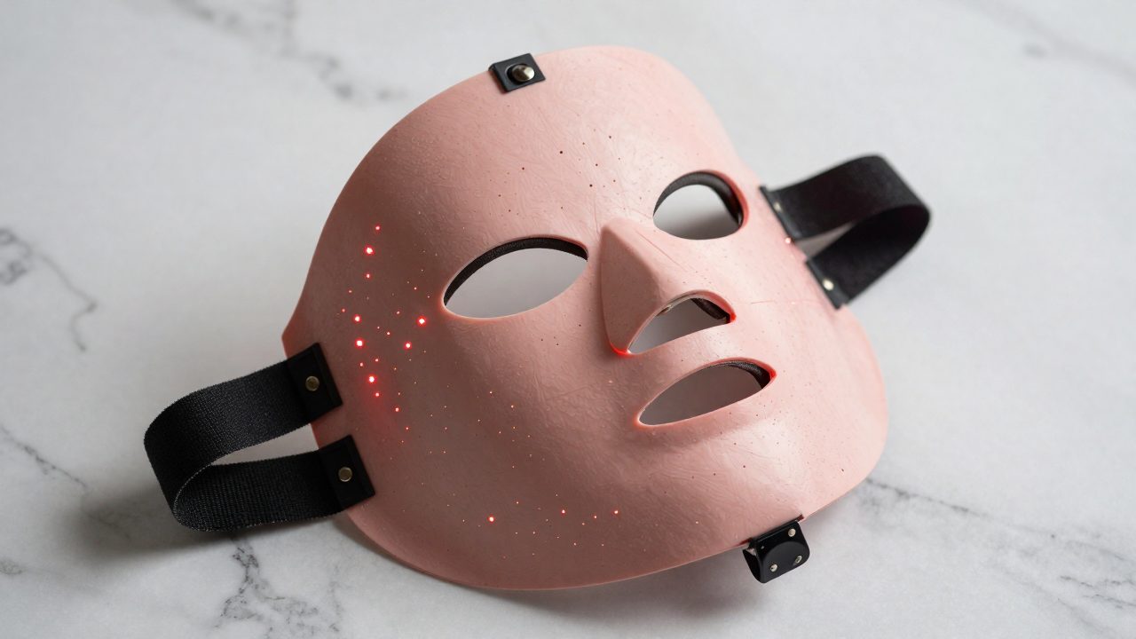 Illustration for led red light therapy face masks
