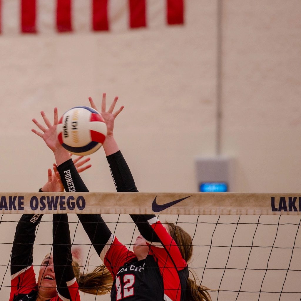 Volleyball blocking. September 2022