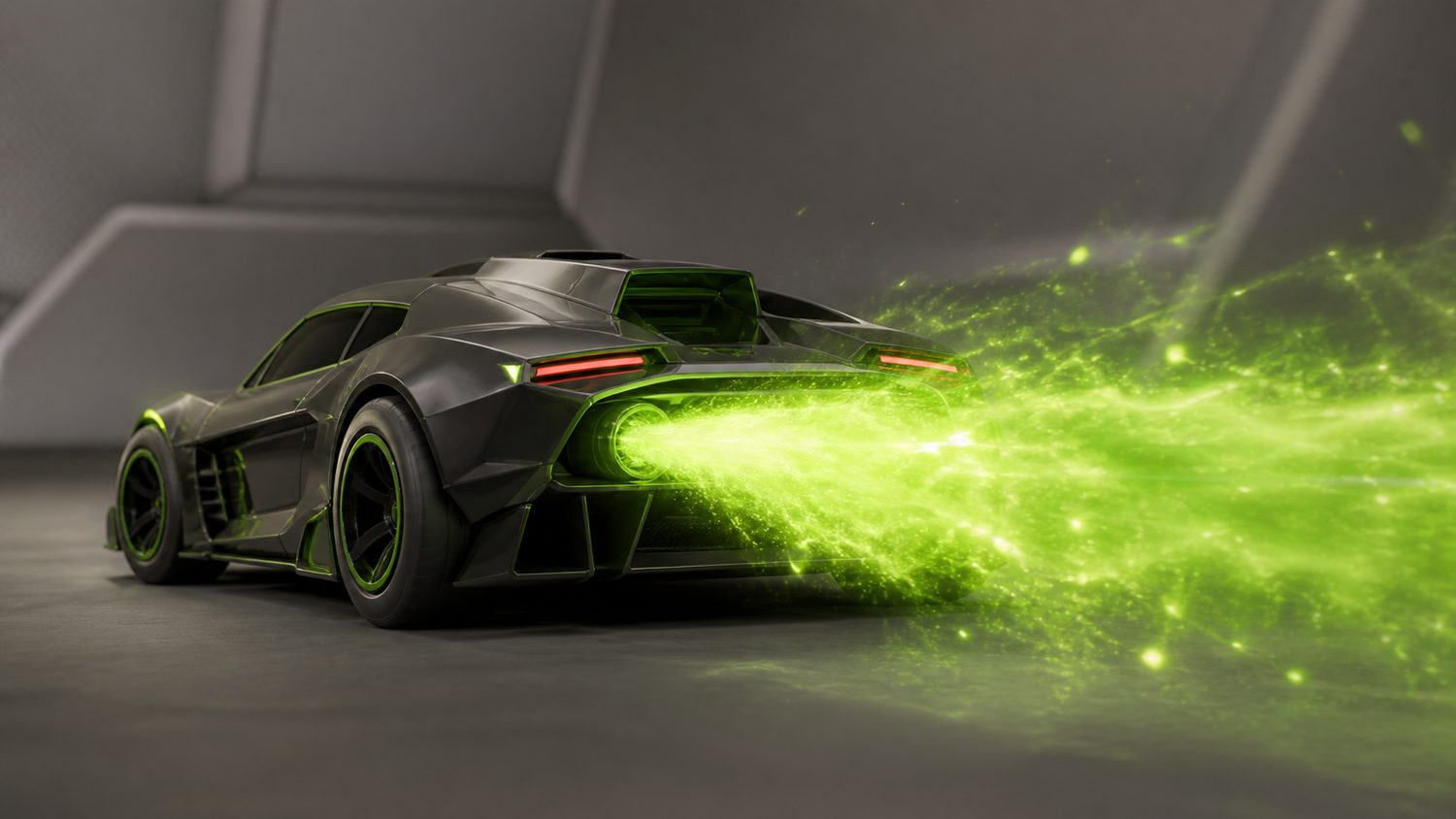 Illustration for lime boost rocket league