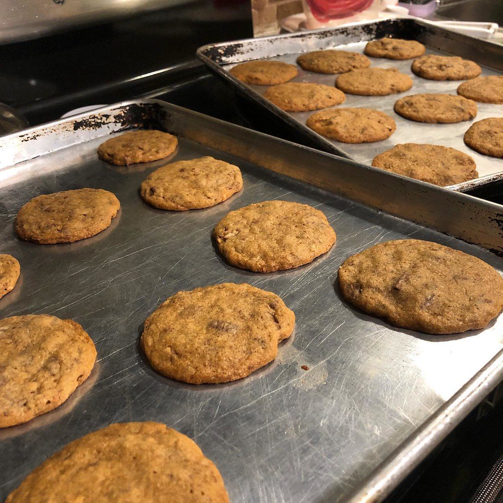 Made kitkat cookies for school lunches today.