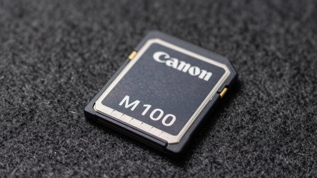 Illustration for memory card for canon m100