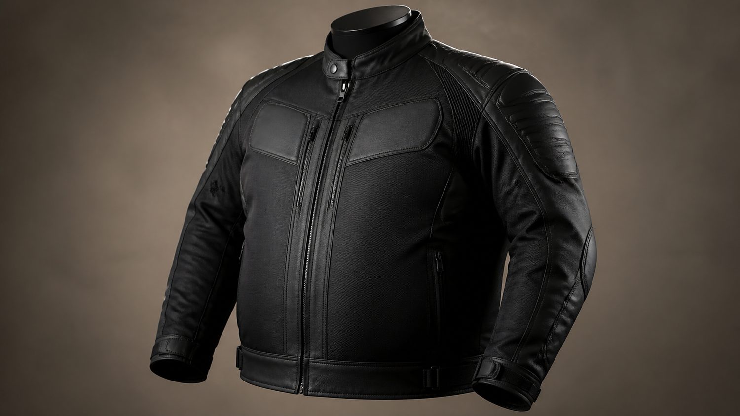 Illustration for motorcycle jacket for fat guys