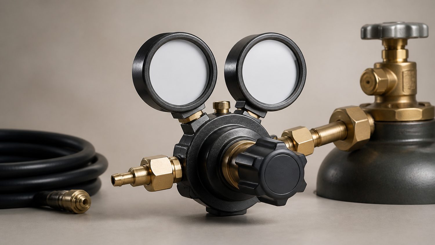 Illustration for nitrogen regulator for hvac