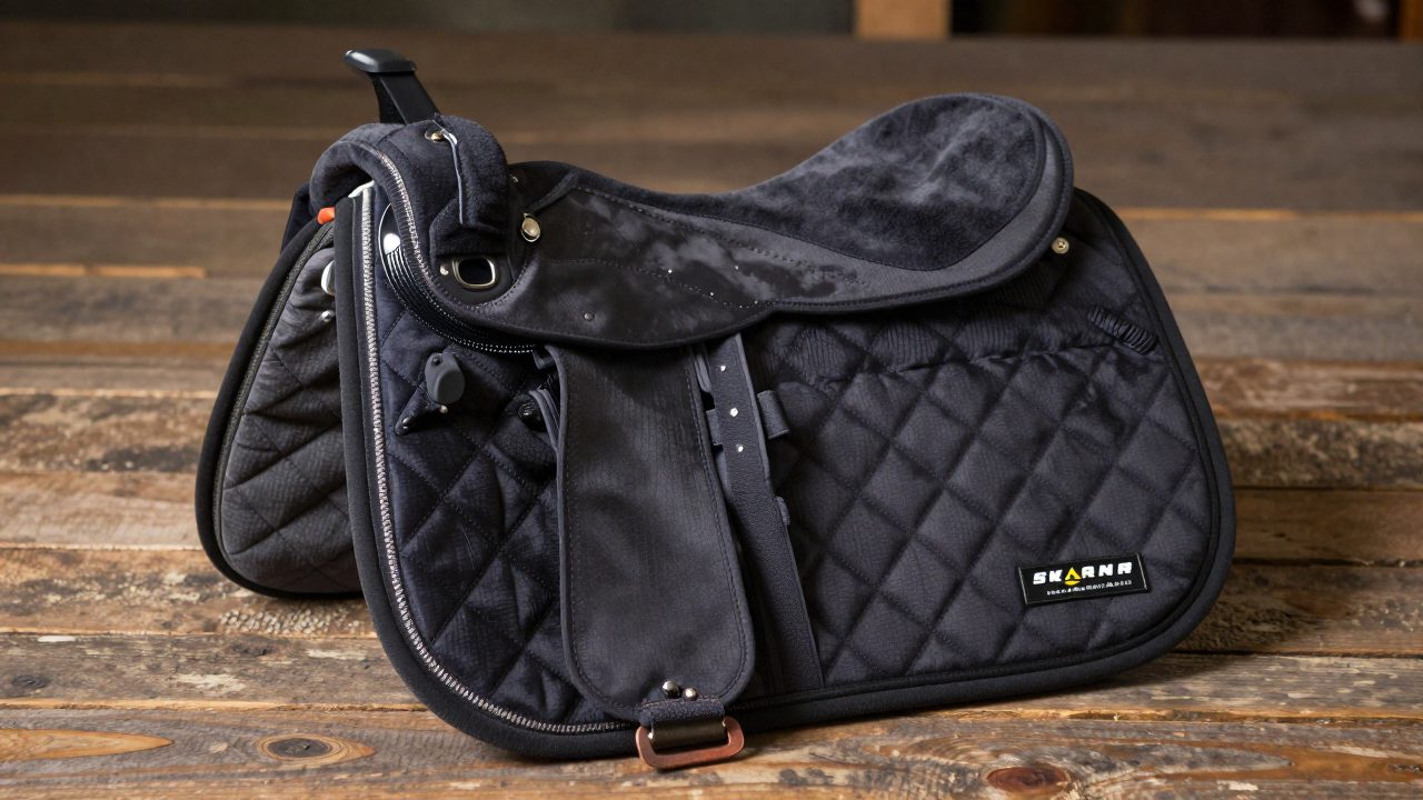 Illustration for non slip western saddle pad