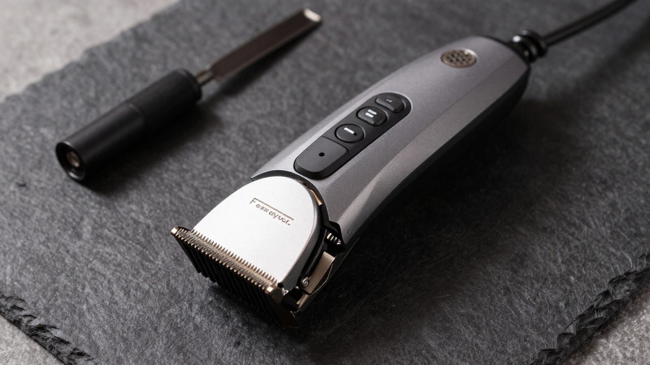 Illustration for oil for electric hair clippers