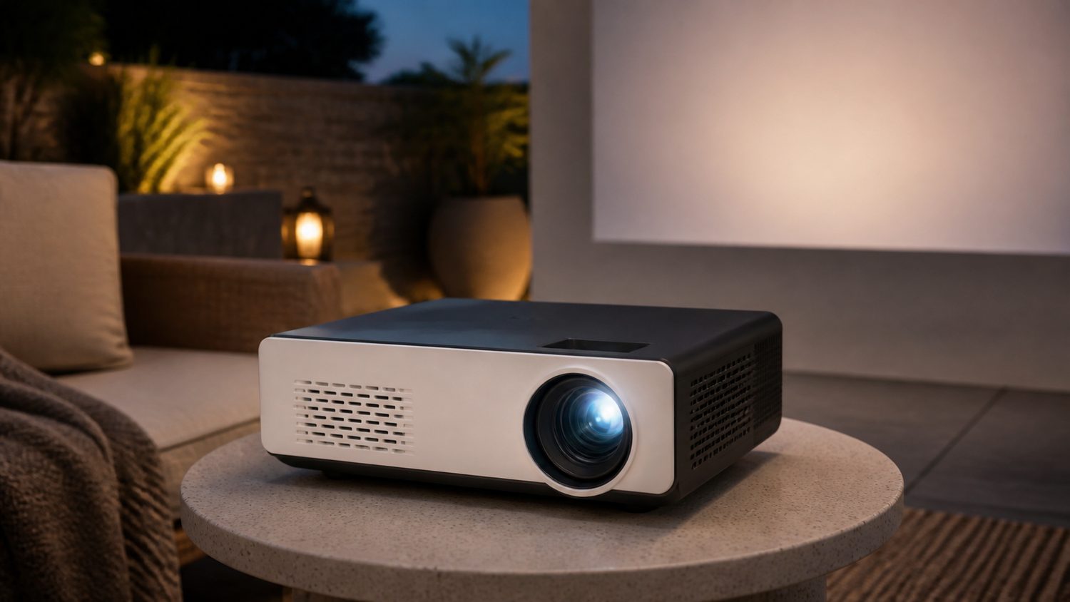 Illustration for outdoor projector under 100