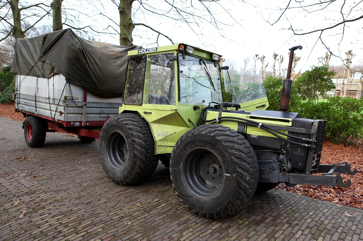 Holder C tractor with trailer