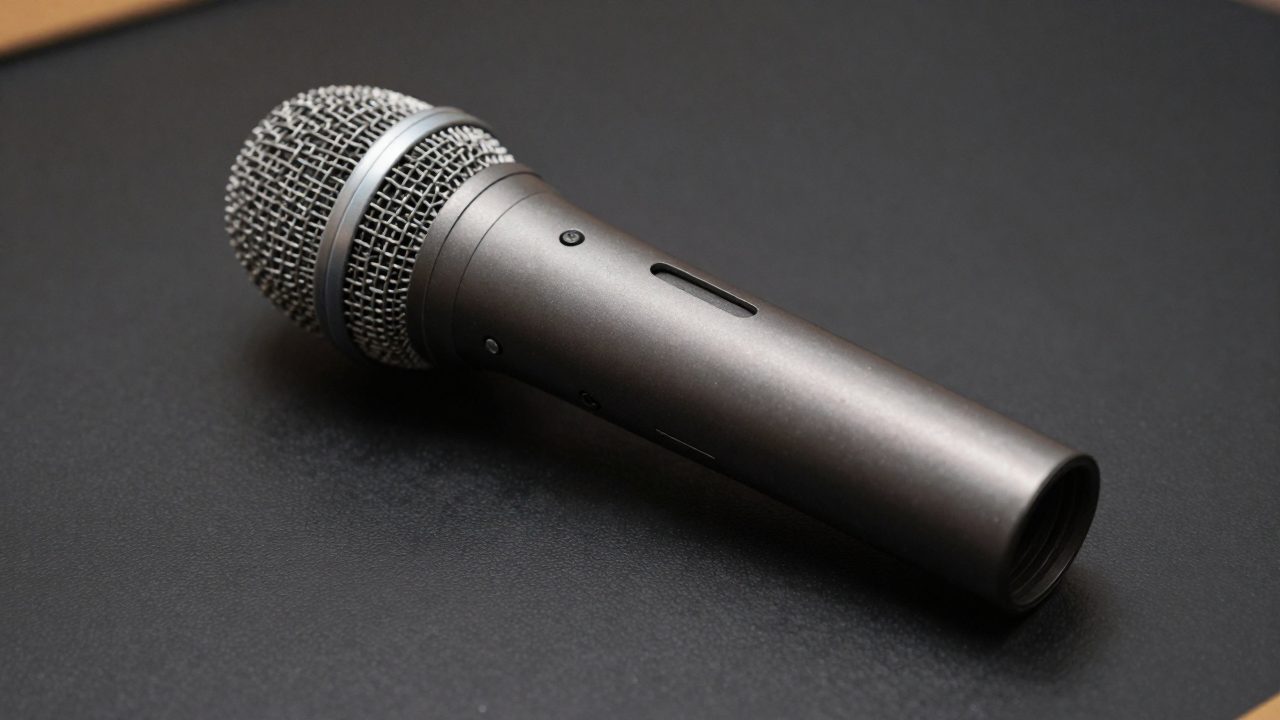 Illustration for podium microphone for church