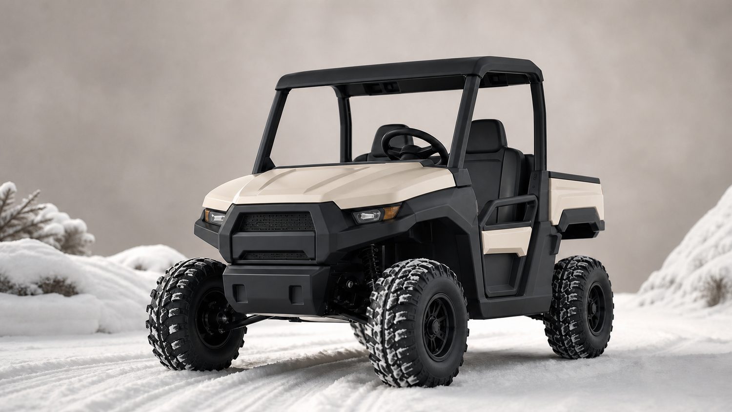 Illustration for power wheels for snow