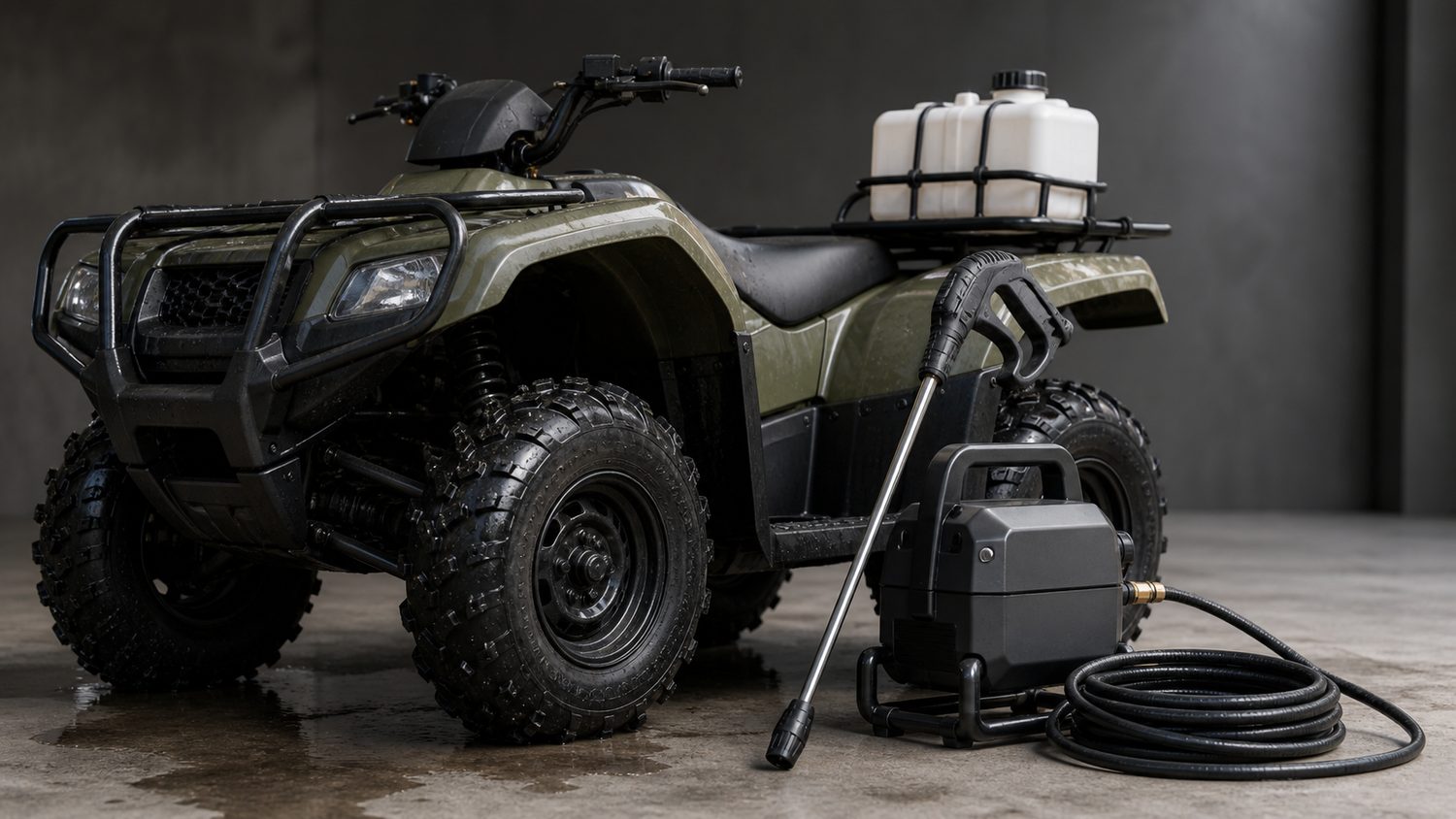 Illustration for pressure washer for atv