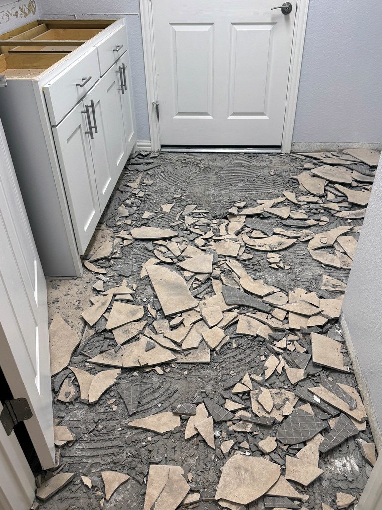 1371 Ranch House 2026 Remodel Tile Removal