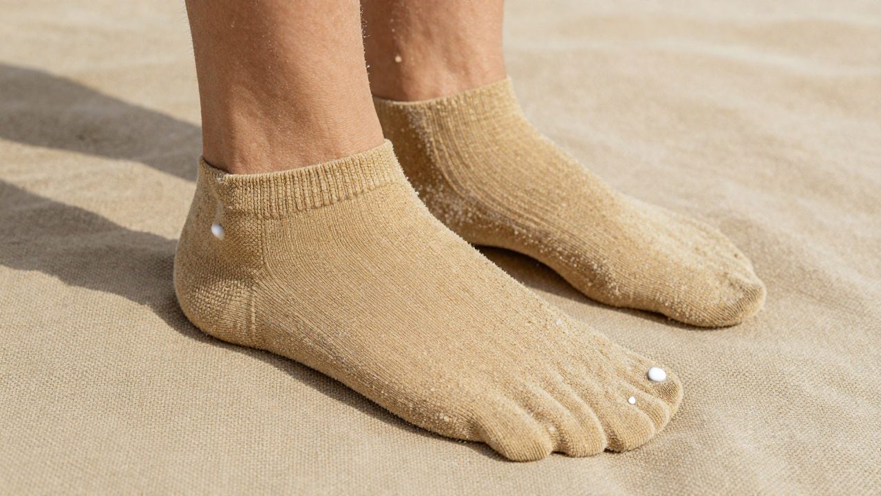 Illustration for sand socks for volleyball