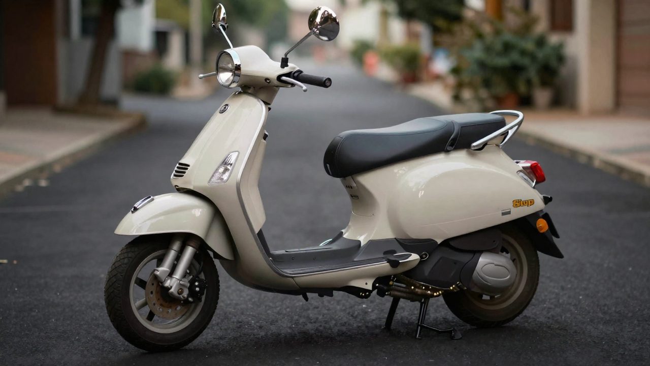 Illustration for scooter for village roads