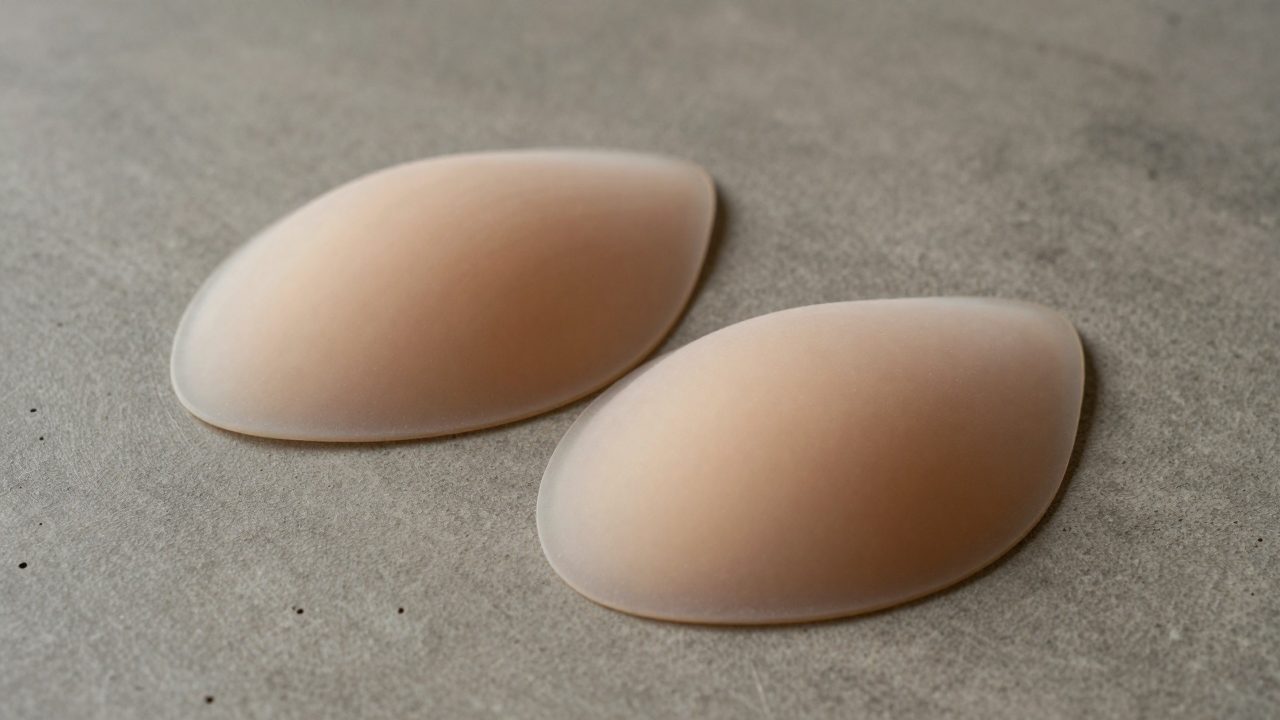 Illustration for self adhesive breast forms