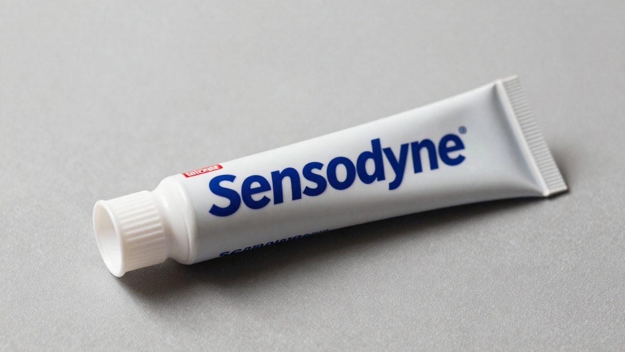 Illustration for sensodyne toothpaste for braces