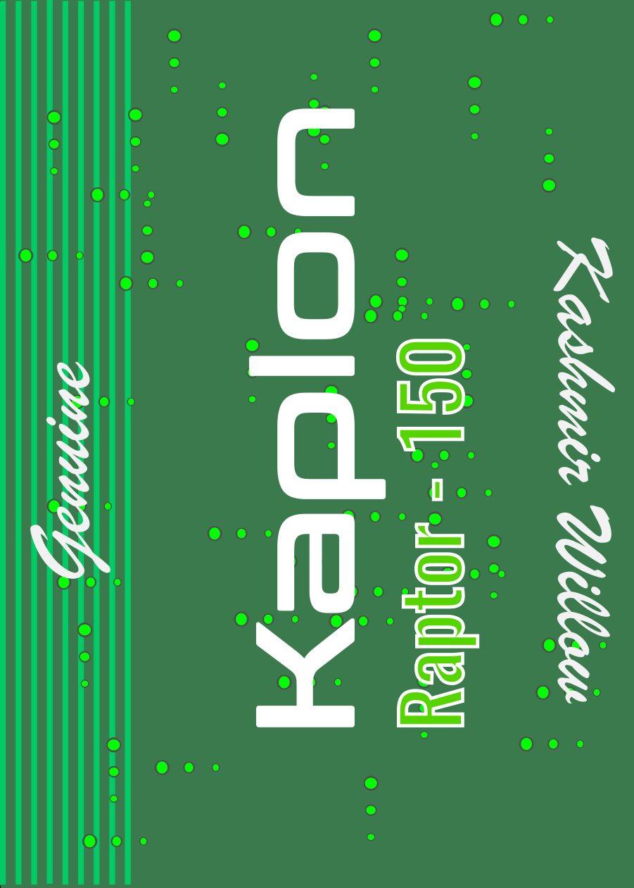 Kaplon Junior Cricket Bat Sticker