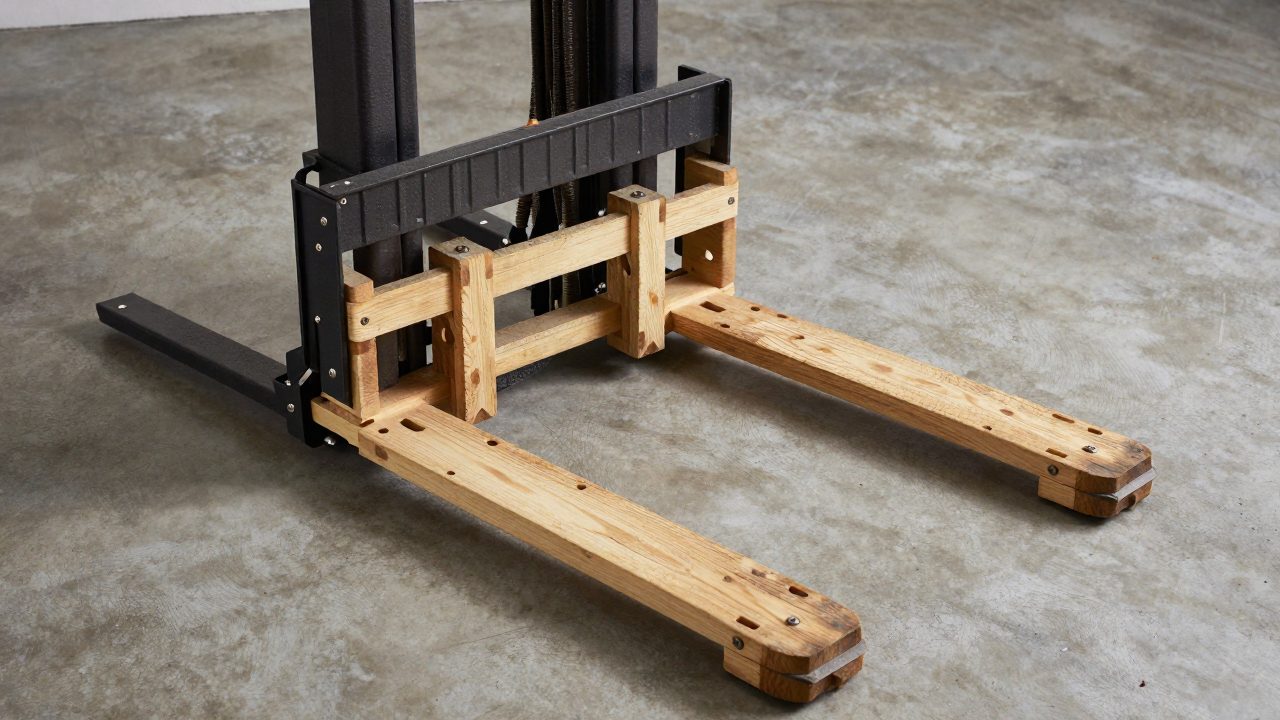 Illustration for skid steer pallet forks