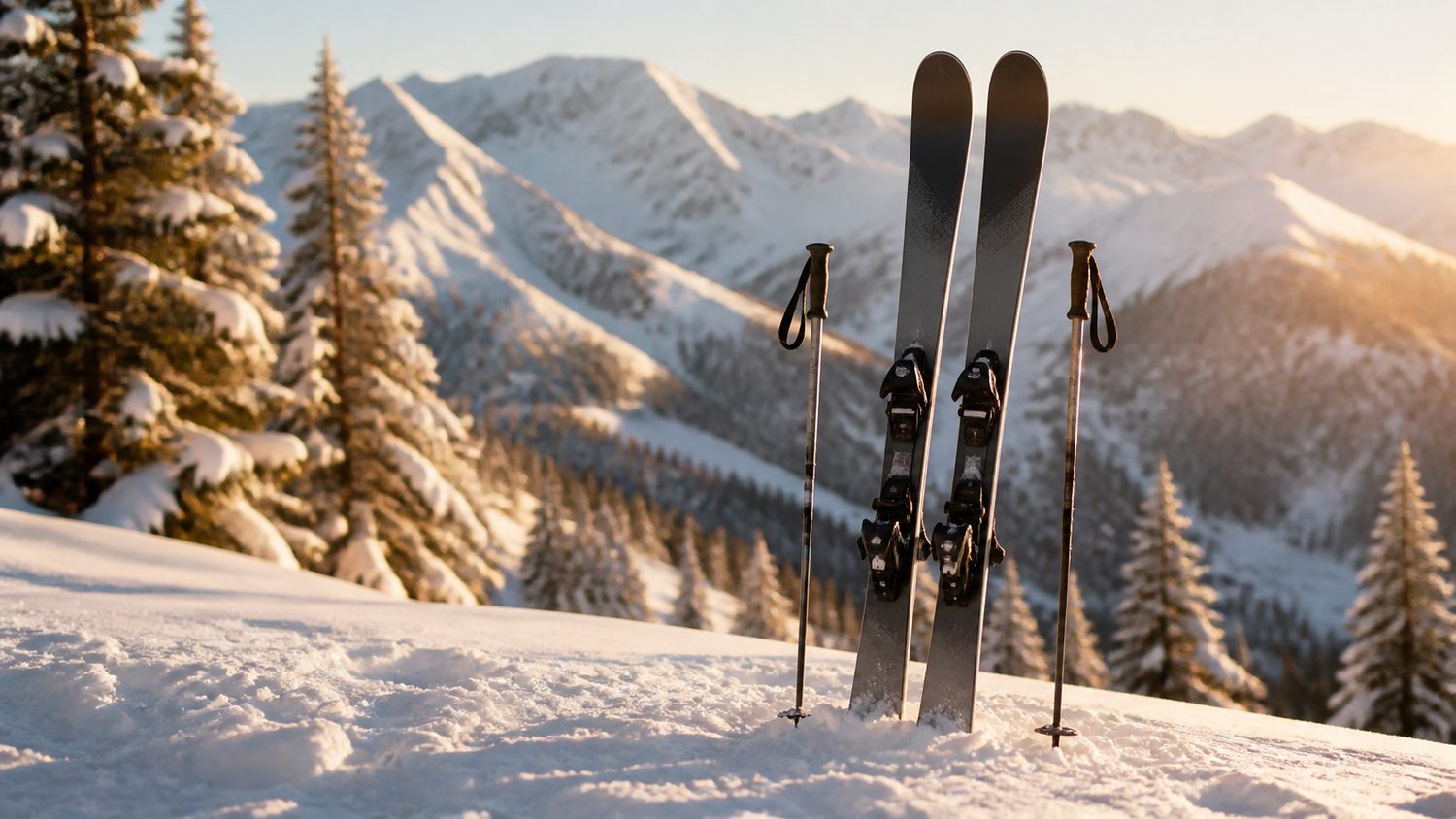 Illustration for skis for big guys