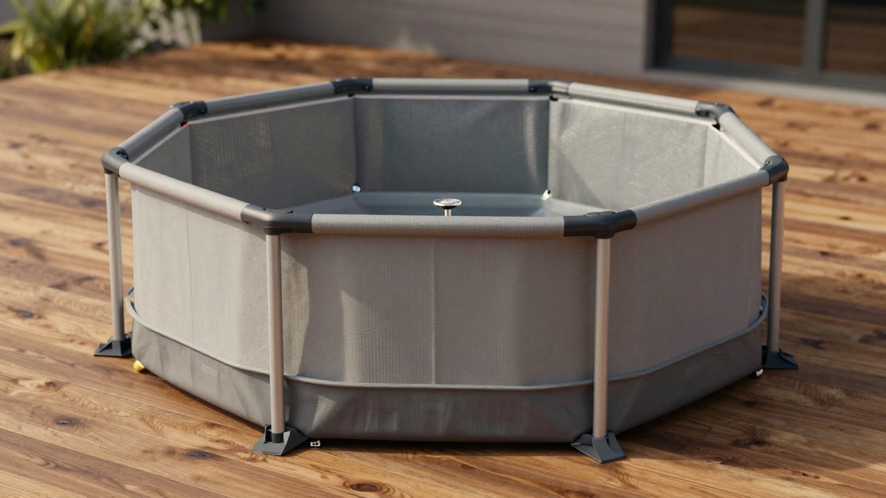 Illustration for solar reel for above ground pool