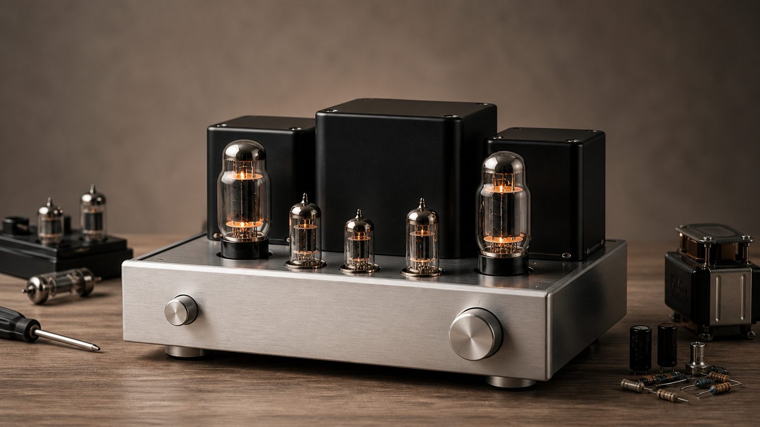 Illustration for stereo tube amp kit