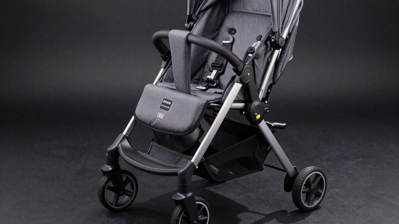 Illustration for stroller for gravel roads