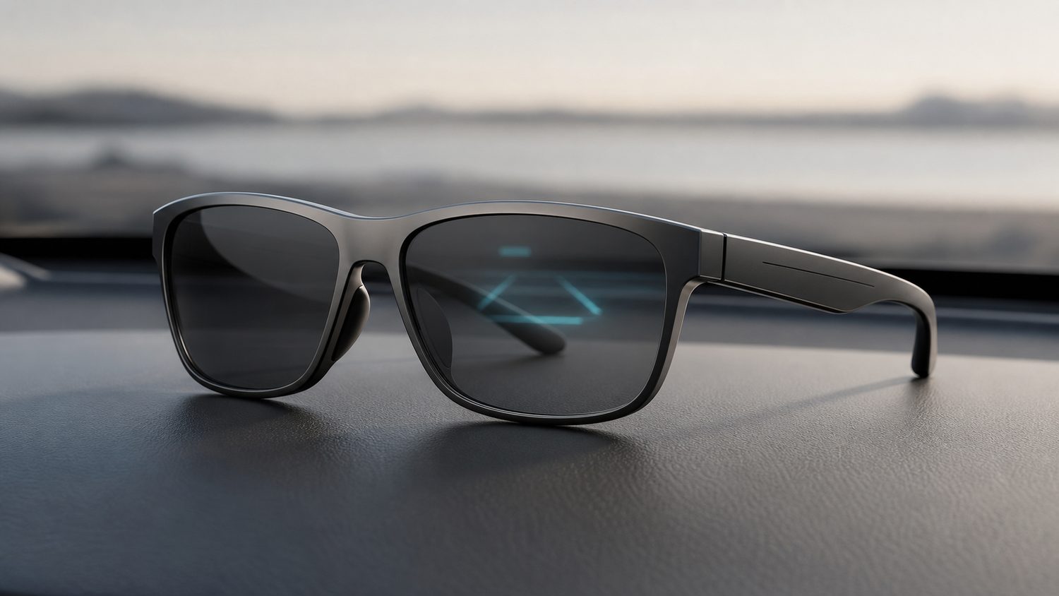 Illustration for sunglasses for heads up display