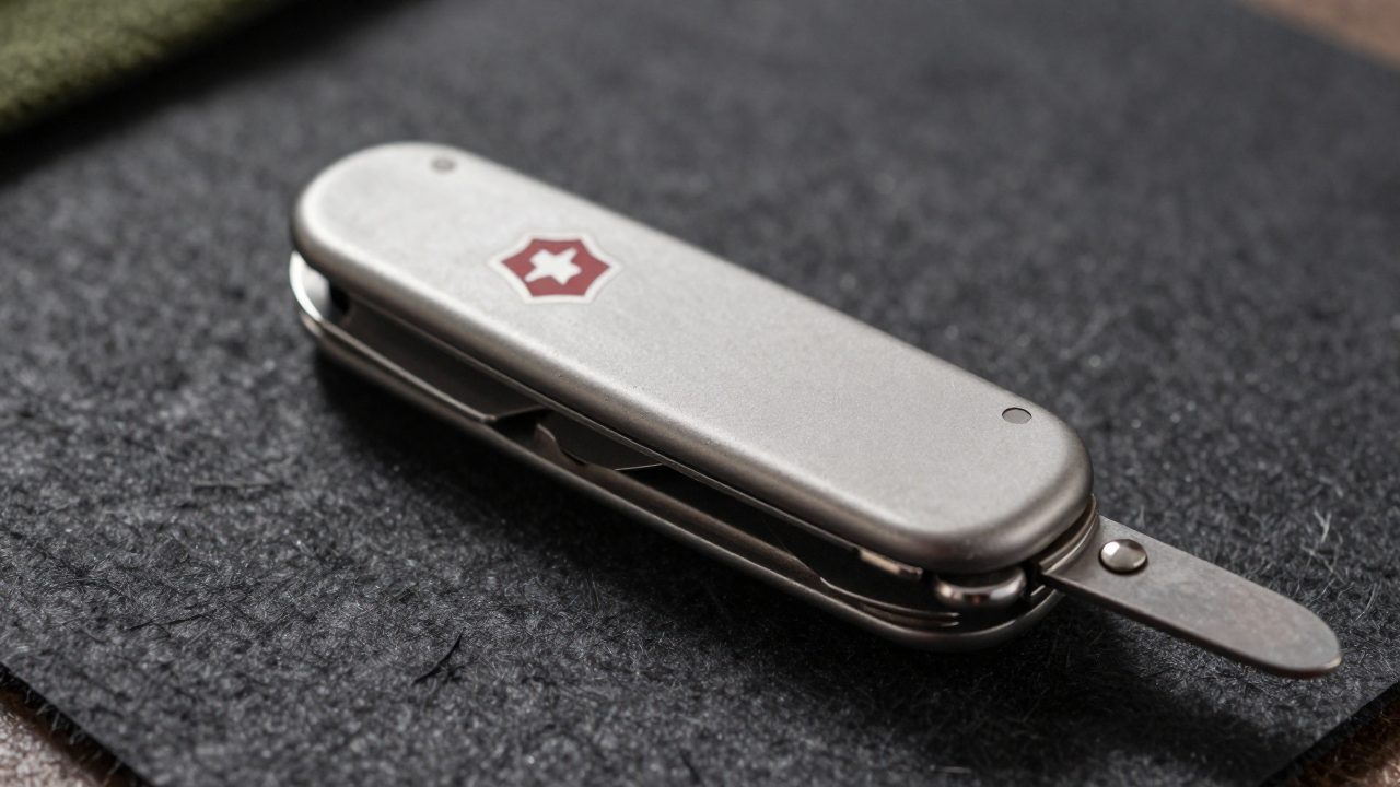 Illustration for swiss army knife for boy scout