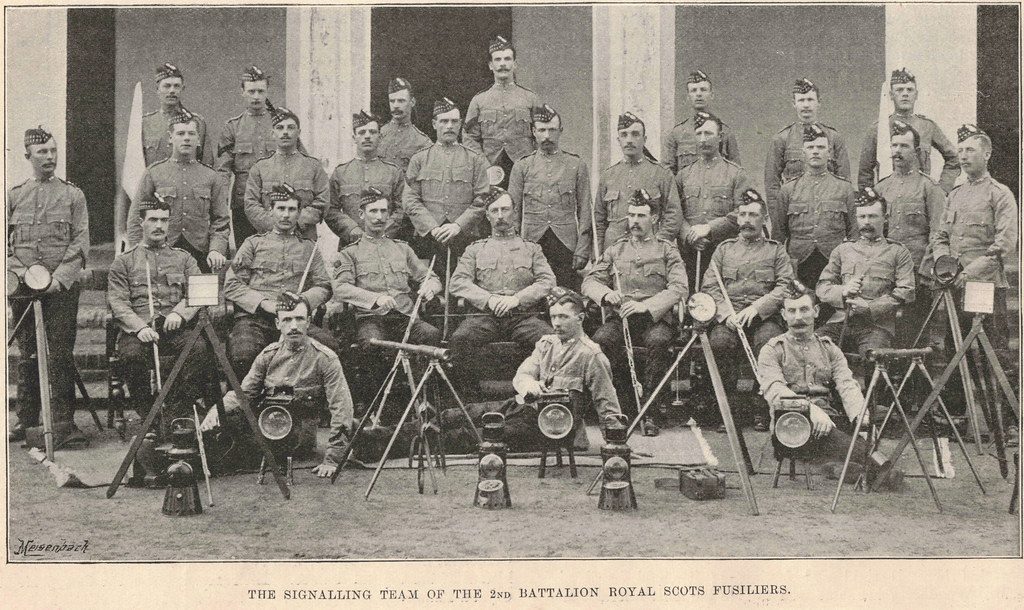 1895 Signallers 2nd Batt Royal Scots Fusiliers, India