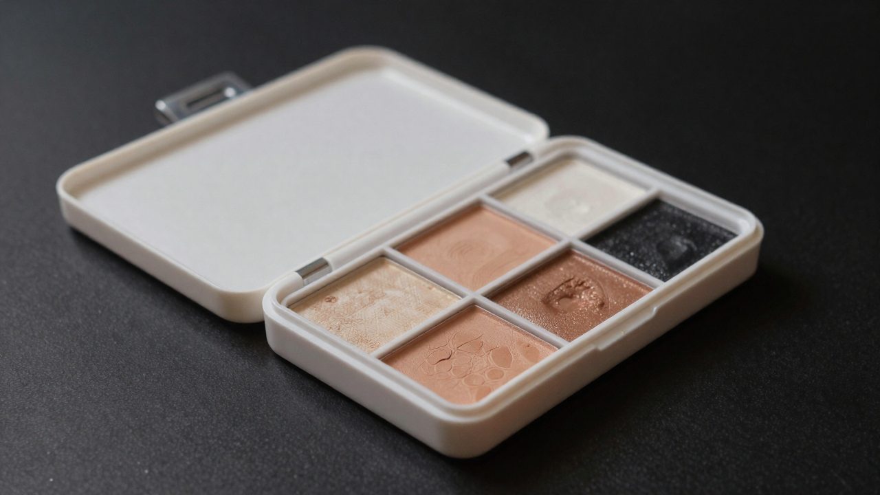 Illustration for tackle box for makeup