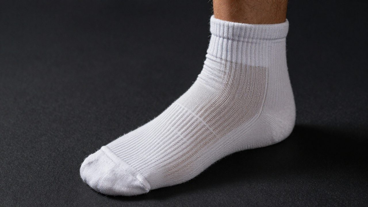 Illustration for tennis socks to prevent blisters